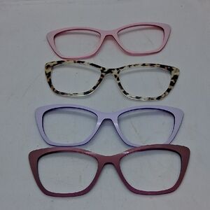 Set Of 4 Cateye Magnetic Eyeglass Frames PAIR WANDA